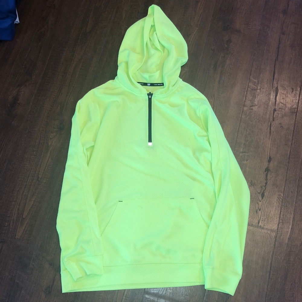 Bright yellow hoodie